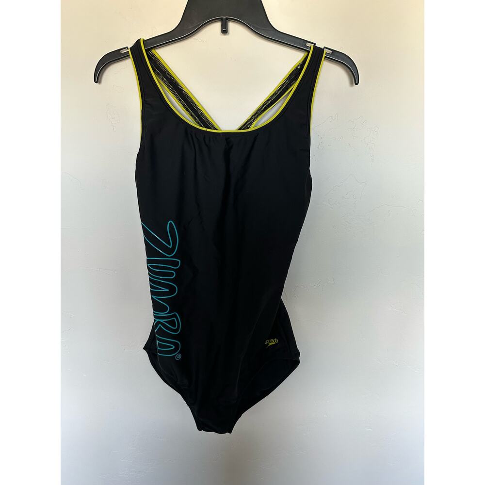 Black Womens Speedo Zumba Swimsuit